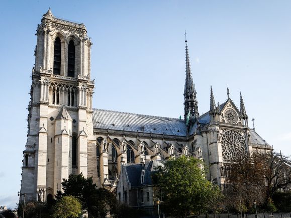 Die Kathedrale Notre-Dame am 15. April 2015 in Paris.